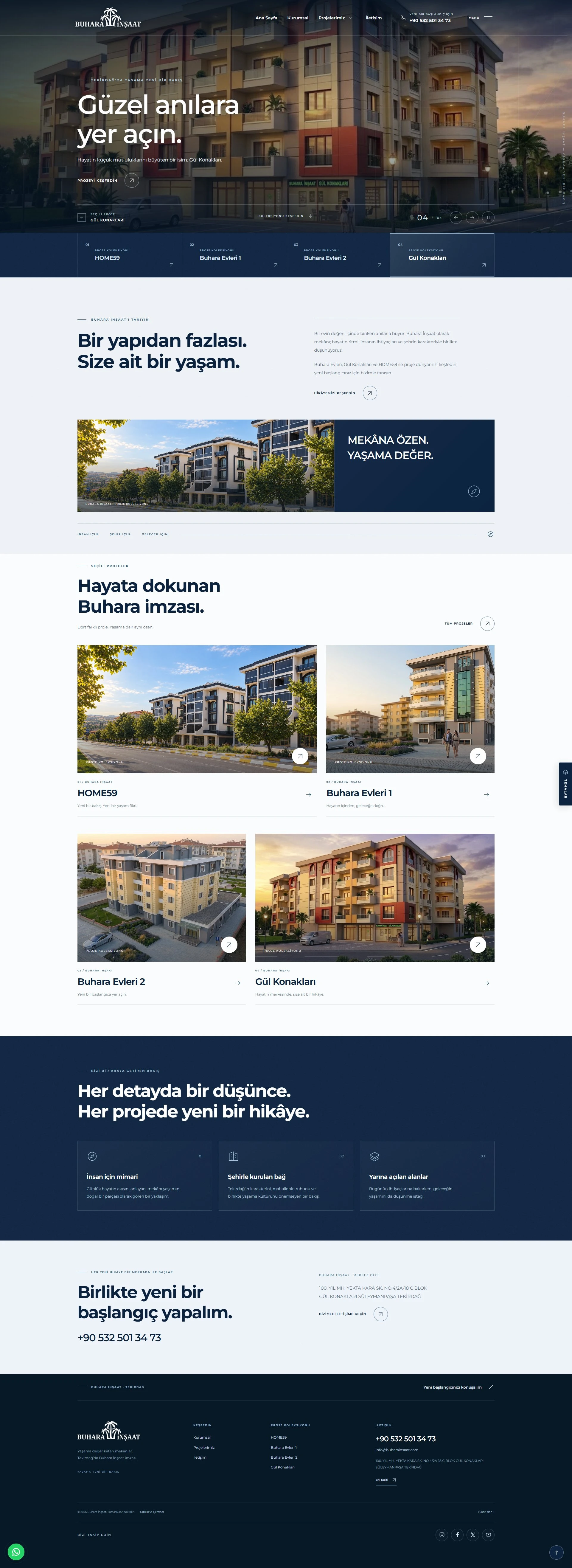 Buhara İnşaat — mobil tasarımı