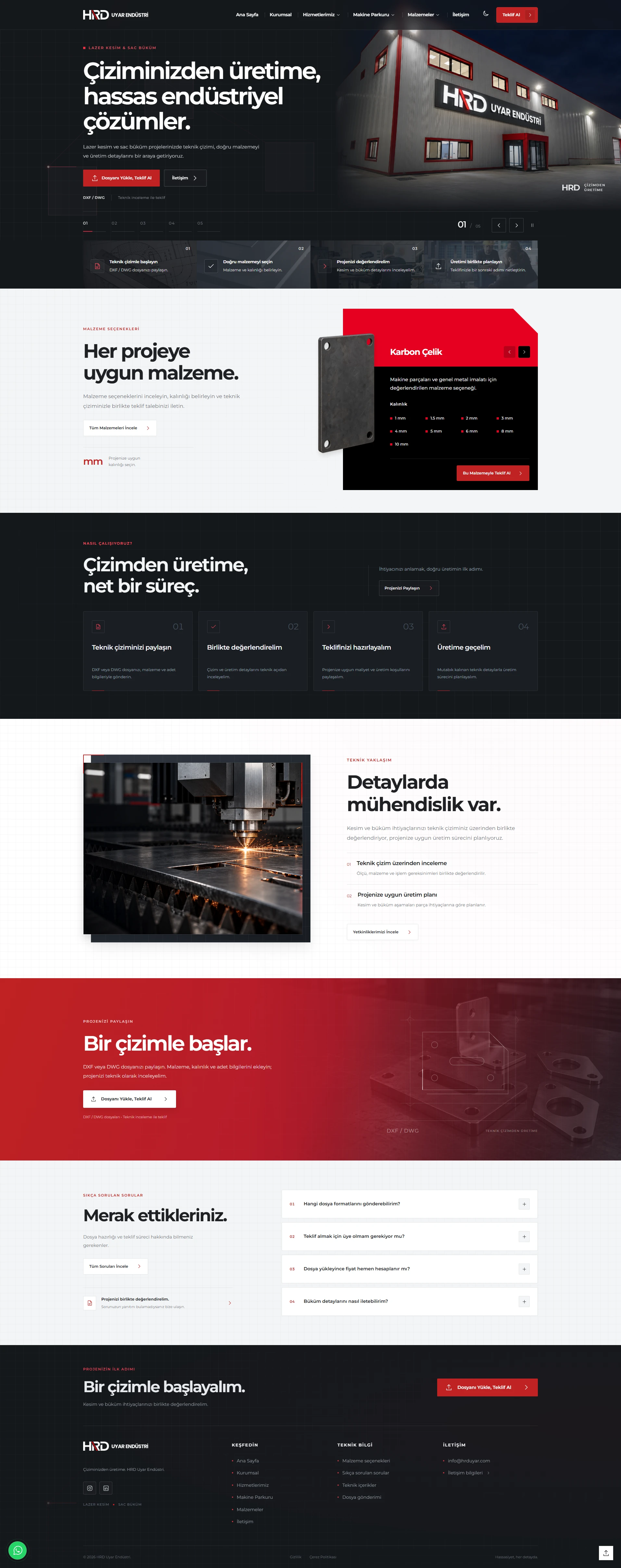 HRD Uyar Endüstri — proje ön izlemesi