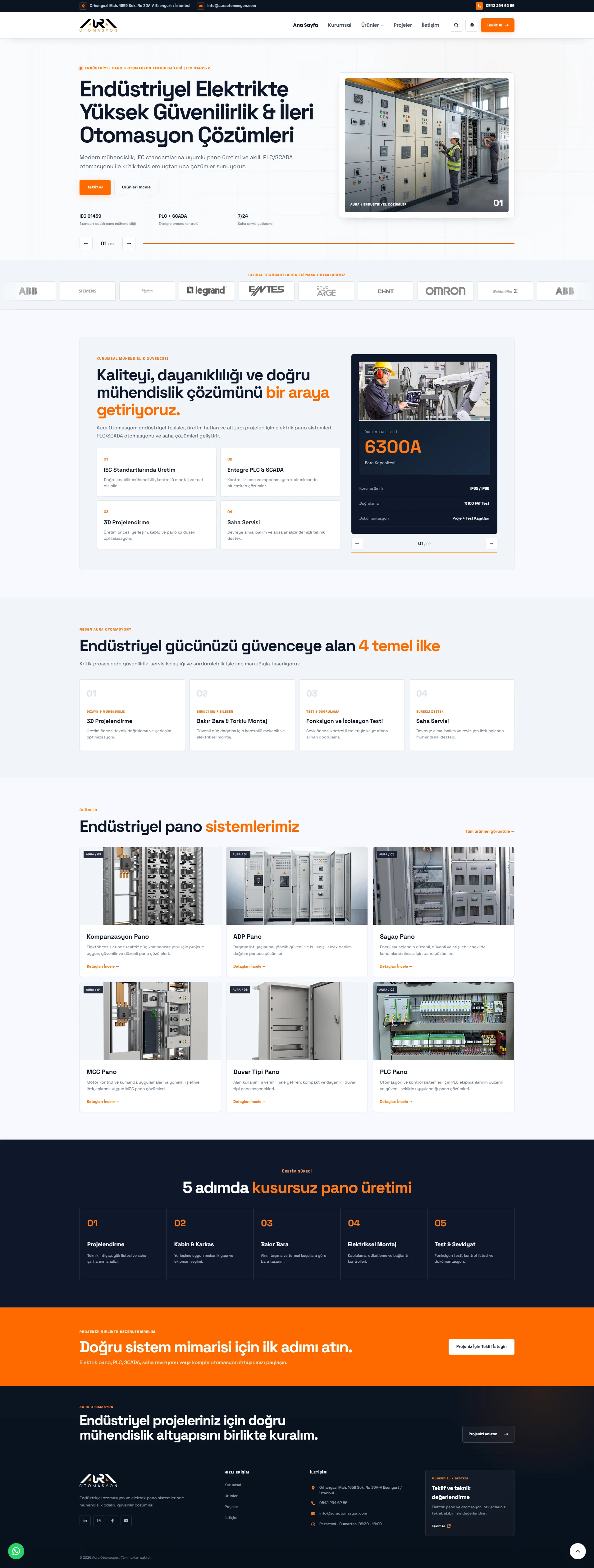 Aura Otomasyon — proje ön izlemesi